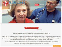 Tablet Screenshot of alliedclinic.com